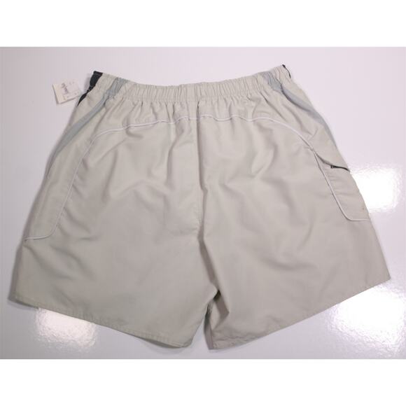 Neiman-Marcus Khaki Tan Swim Trunks Cargo Pocket 7" Inseam Men's Large New! - Picture 2 of 7
